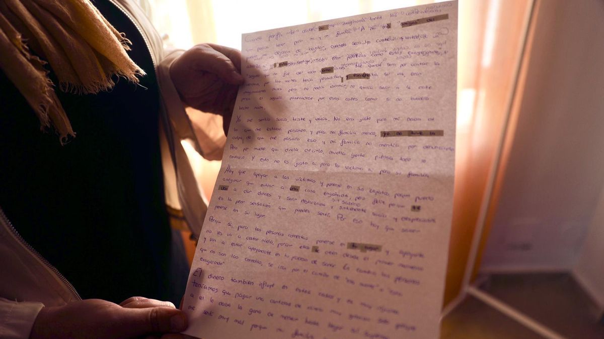 Carta escrita por la niña para elDiario.es