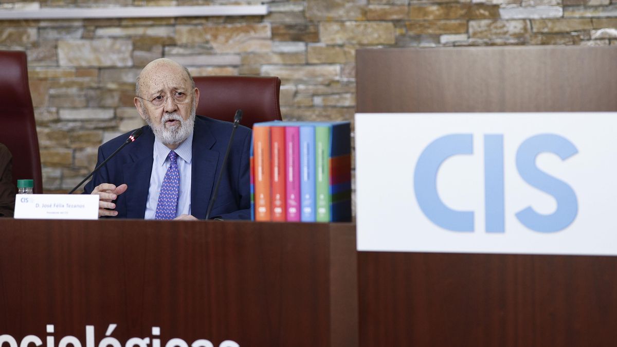 El presidente del CIS, José Félix Tezanos, durante la presentación. EFE/ Rodrigo Jiménez