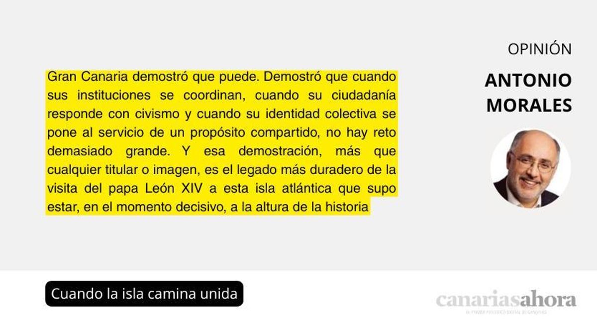 Cuando la isla camina unida