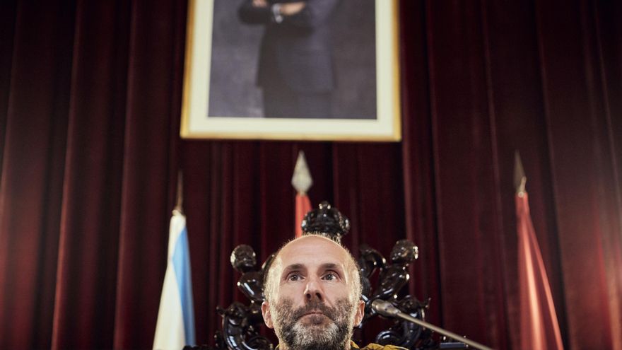 El alcalde de Ourense en funciones, Gonzalo Pérez Jácome, durante una sesión extraordinaria del pleno.