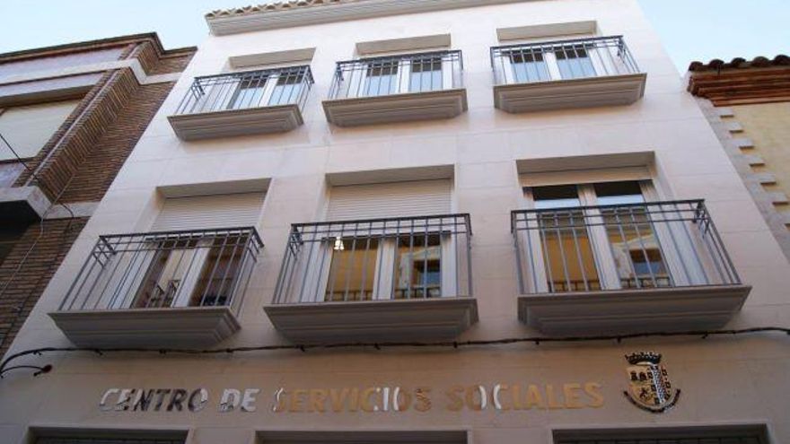 Fachada del edificio de Servicios Sociales de Jumilla