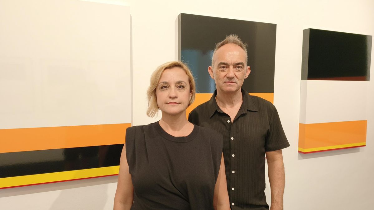 Los artistas Cynthia Viera y Pablo San José