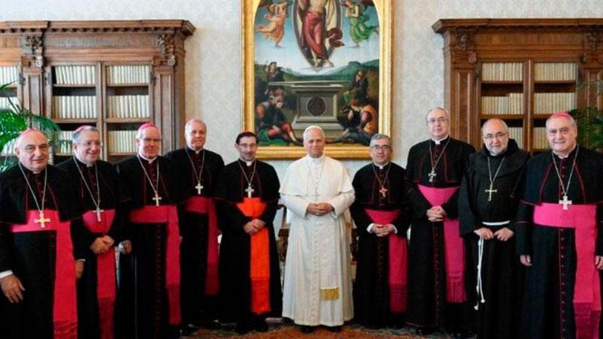 Los obispos españoles, con el Papa León