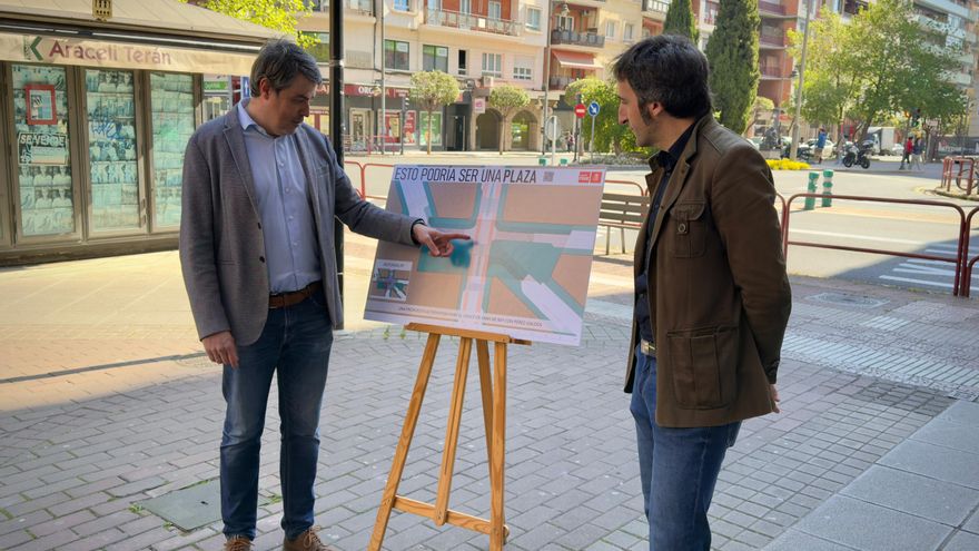 Una plaza por una rotonda: la propuesta del PSOE para la zona de San Antón en Logroño