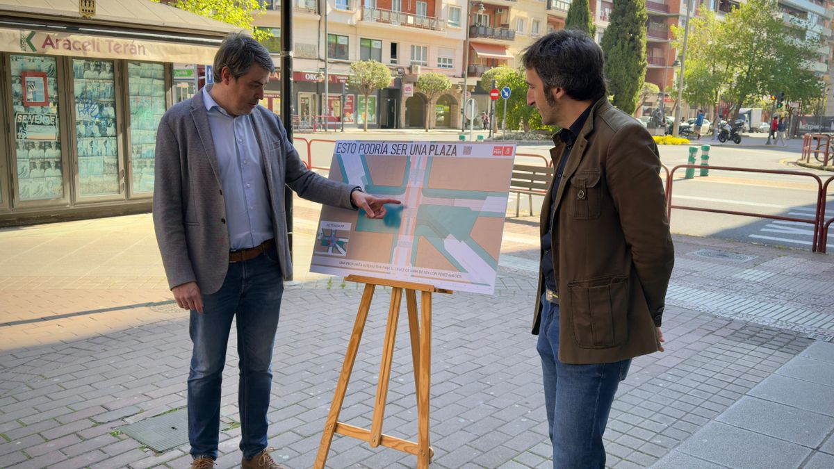 Una plaza por una rotonda: la propuesta del PSOE para la zona de San Antón en Logroño