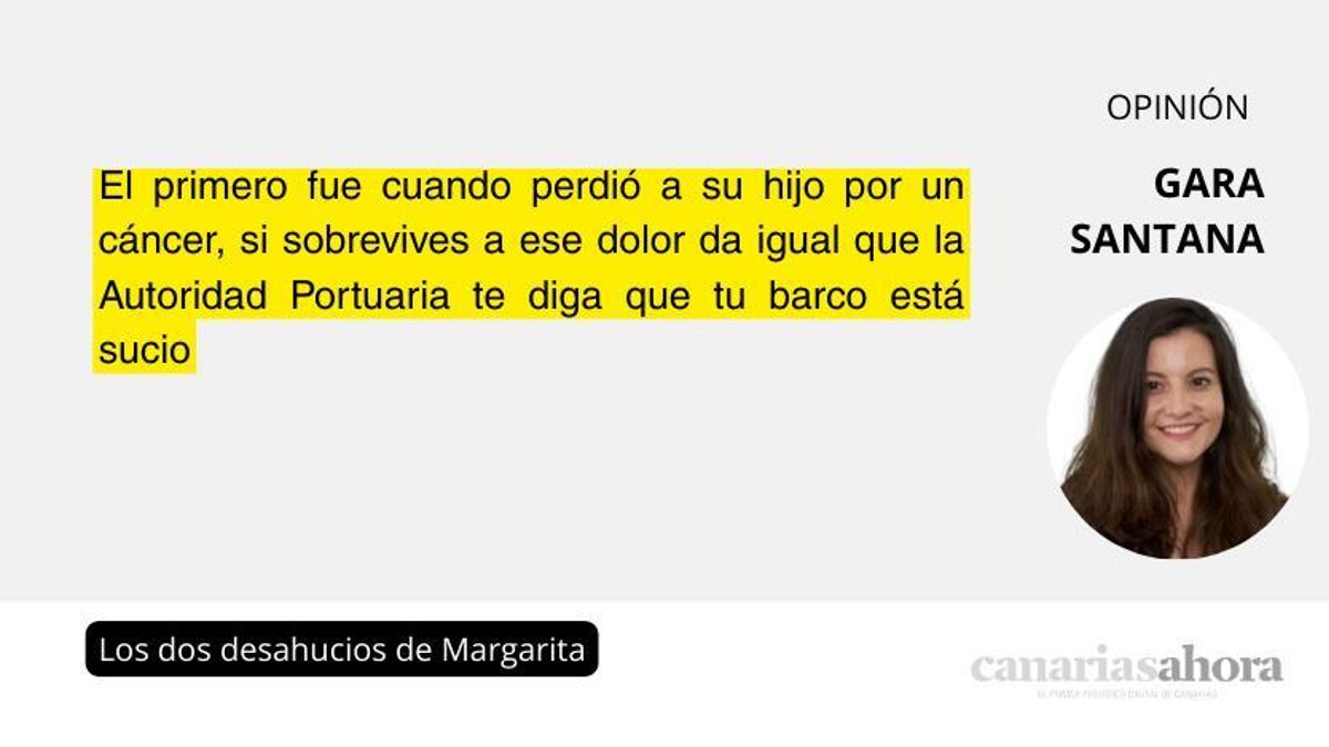 Los dos desahucios de Margarita