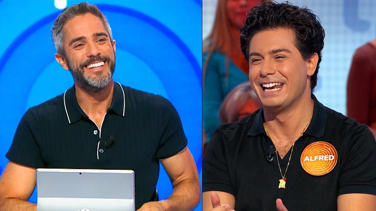Roberto Leal y Alfred García se reencuentran en 'Pasapalabra' y bromean con su paso por 'OT': "Me has amamantado en TV"