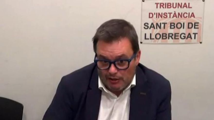 Víctor Francos durante su comparecencia en el juicio.