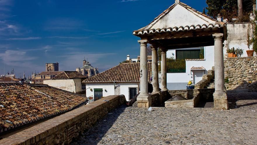 Lavadero de la Puerta del Sol Granada. El Realejo fue el barrio judío de la capital nazarí hasta la expulsión de 1492.