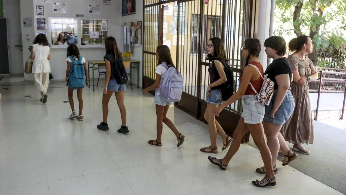 Comienzo de las clases en los institutos
