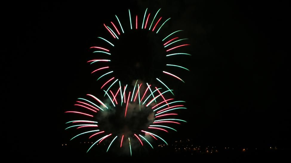 Fuegos de la localidad de San Lorenzo, en Las Palmas de Gran Canaria (Foto: Alejandro Ramos).