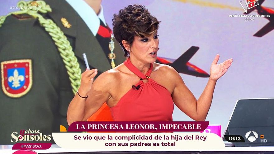 Sonsoles Ónega se niega a especular sobre la princesa Leonor: "No vamos a tratar el tema"