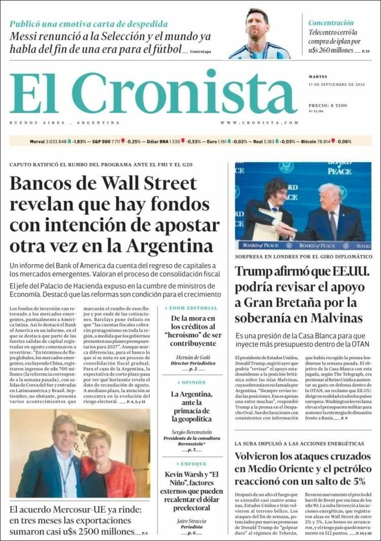 El adiós de Messi a la Selección, en las tapas de diarios de Argentina y el mundo