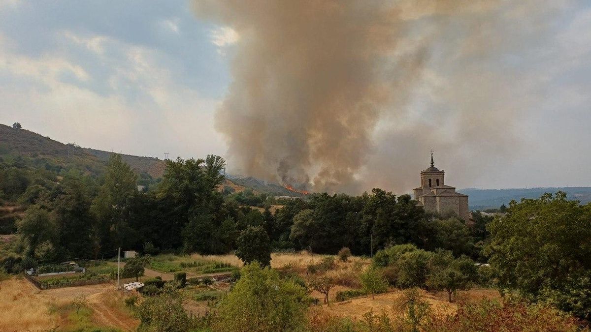 Incendio en Molinaseca