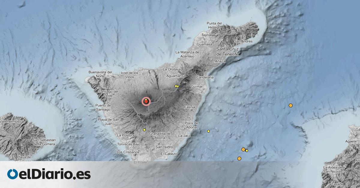 Detectados varios terremotos a poca o nula profundidad en el entorno del Teide