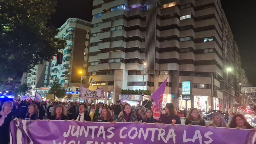 Manifestación del 25N en Murcia