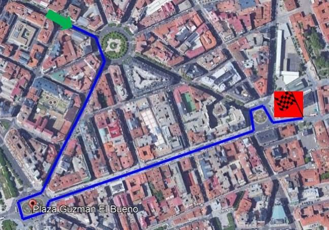 Itinerario de la manifestación del 1 de mayo de 2023 en León.