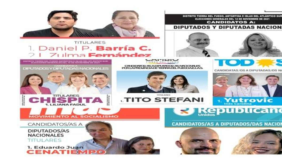Las boletas para las elecciones del 14 de noviembre en Tierra del Fuego