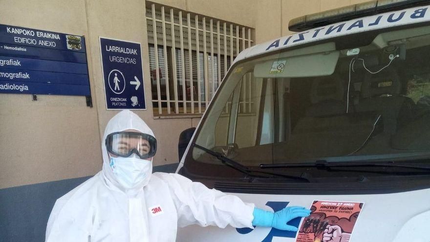 Una ambulancia en el hospital de Txagorritxu