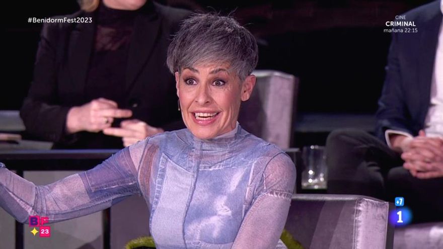 La jueza del Benidorm Fest 2023 Katrina Leskanich niega que hiciera una doble 'peineta' a cámara