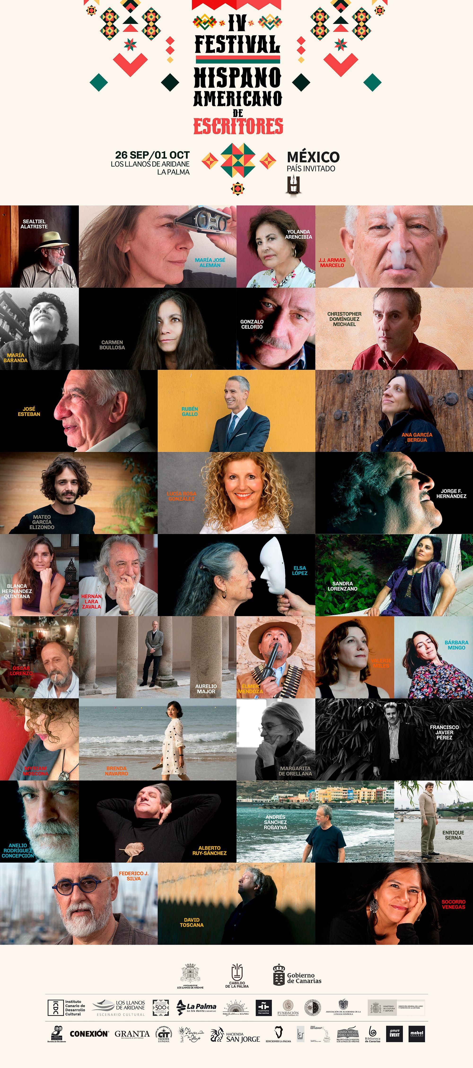 Cartel del IV Festival Hispanoamericano de Escritores.