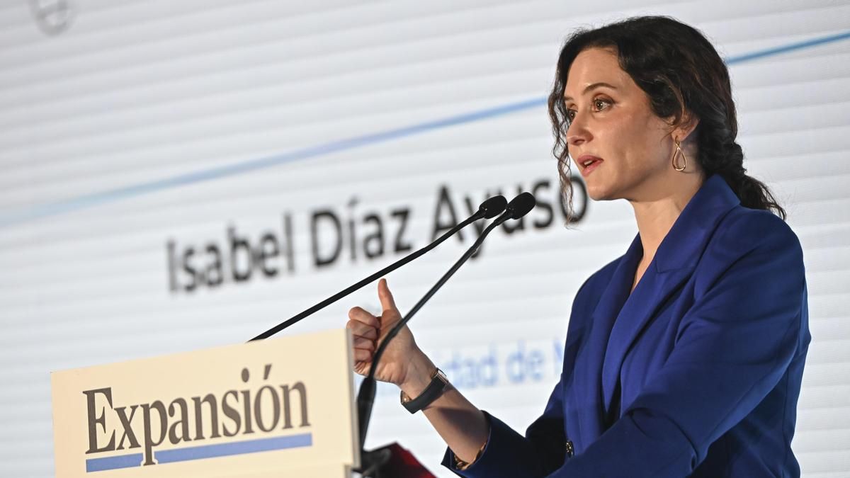 La presidenta de la Comunidad de Madrid, Isabel Díaz Ayuso
