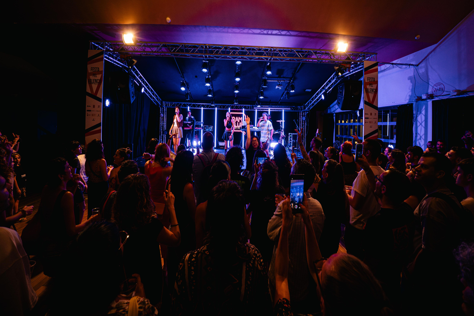 Un moment de l'actuació de Malifeta en la I Festa pel Valencià d'elDiario.es.