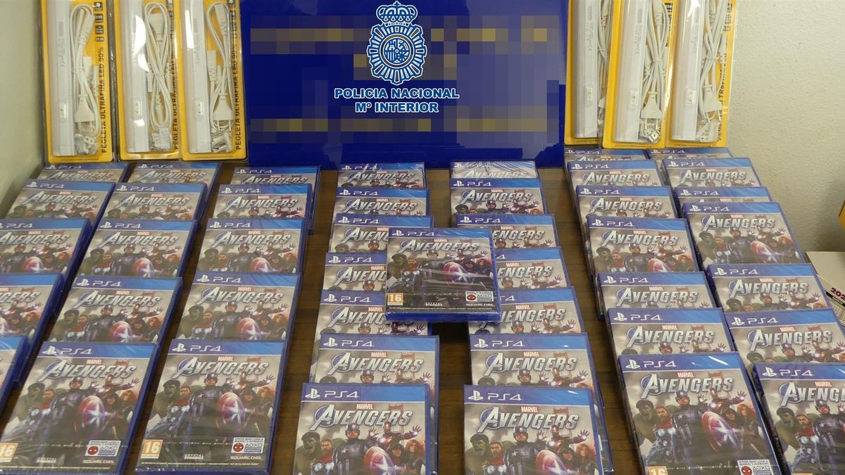 Videojuegos intervenidos a los detenidos y que habían sustraído de una tienda en La Orotava
