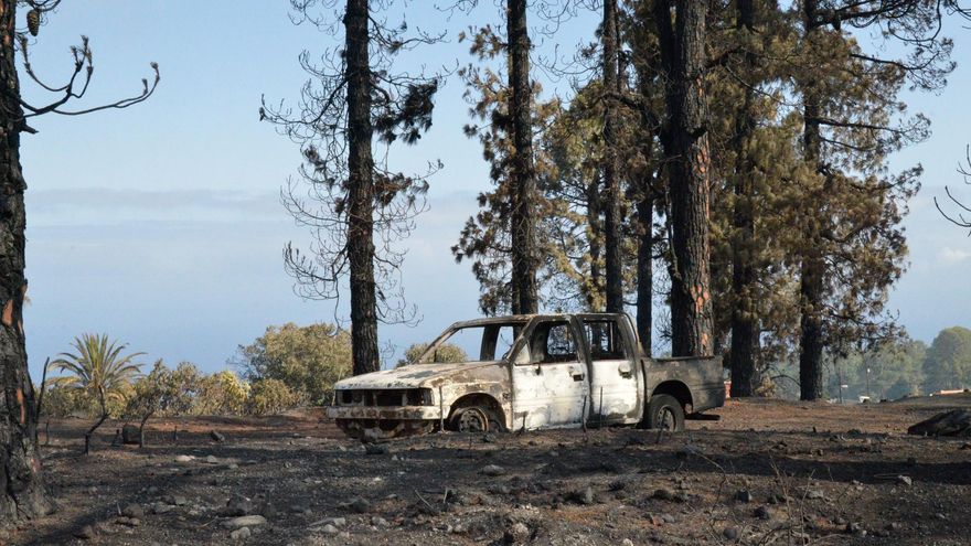 Daños del incendio de La Palma.