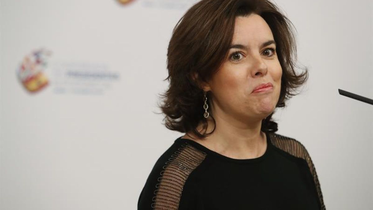 La vicepresidenta del Gobierno, Soraya Sáenz de Santamaría.