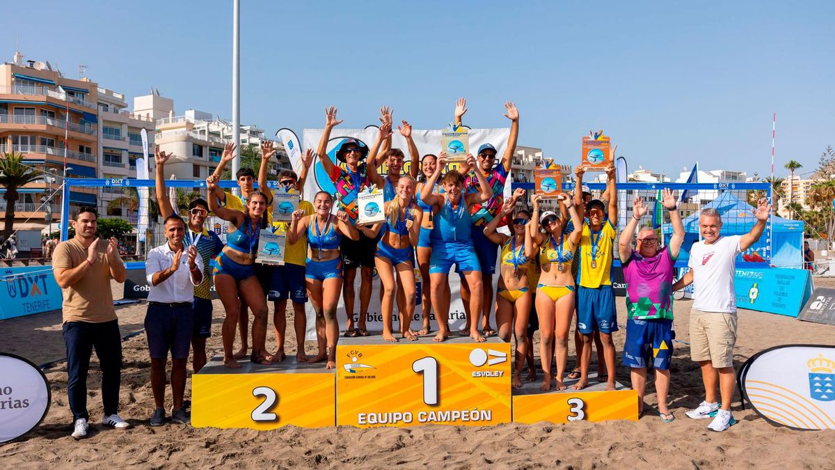 Tenerife logra los primeros puestos de los Campeonatos de Canarias de vóley playa sub-17