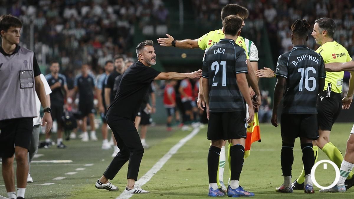Iván Ania durante el partido frente al Castellón