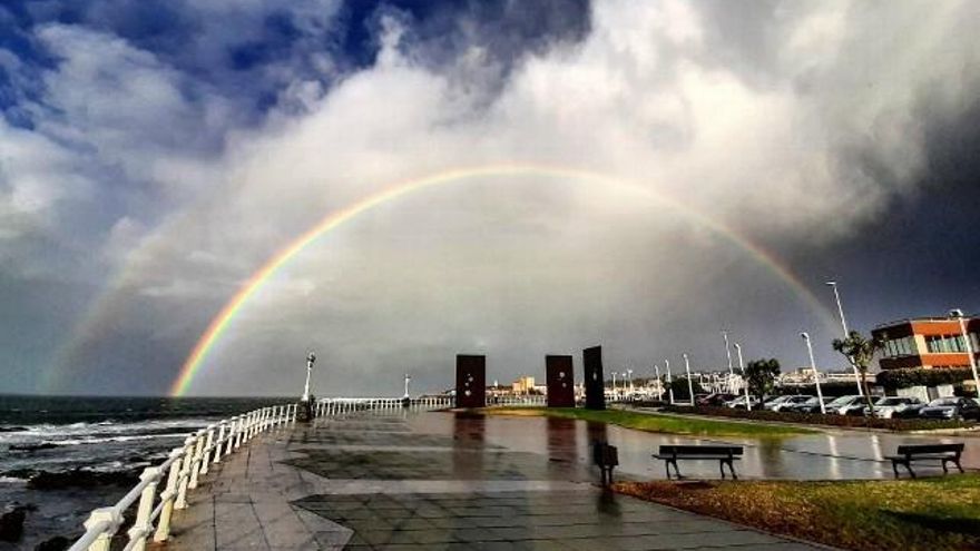 Arcoíris en Gijón. Foto: Javier Martínez de Orueta