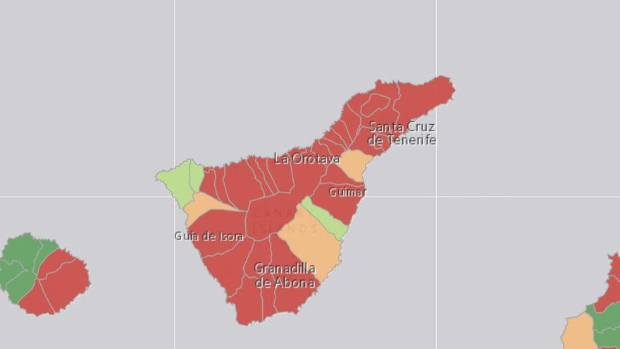 Los datos epidemiológicos de Tenerife no mejoran: la incidencia acumulada sigue en aumento y la ocupación UCI, en riesgo alto