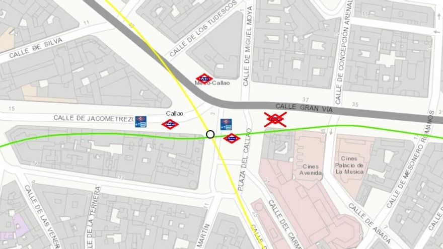 Cierre de accesos de Metro en Callao por el estado de alarma