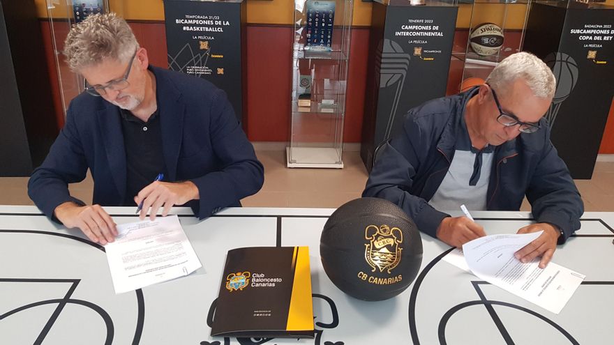 La Fundación CB Canarias firma un acuerdo de colaboración con el Uccle Europe Basketball