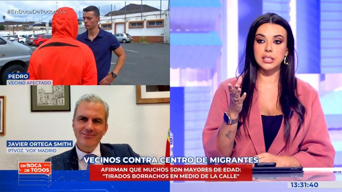 Sarah Santaolalla llama a Ortega Smith "fascista" por atacar a la inmigración, y Nacho Abad la frena: "Hazme caso"