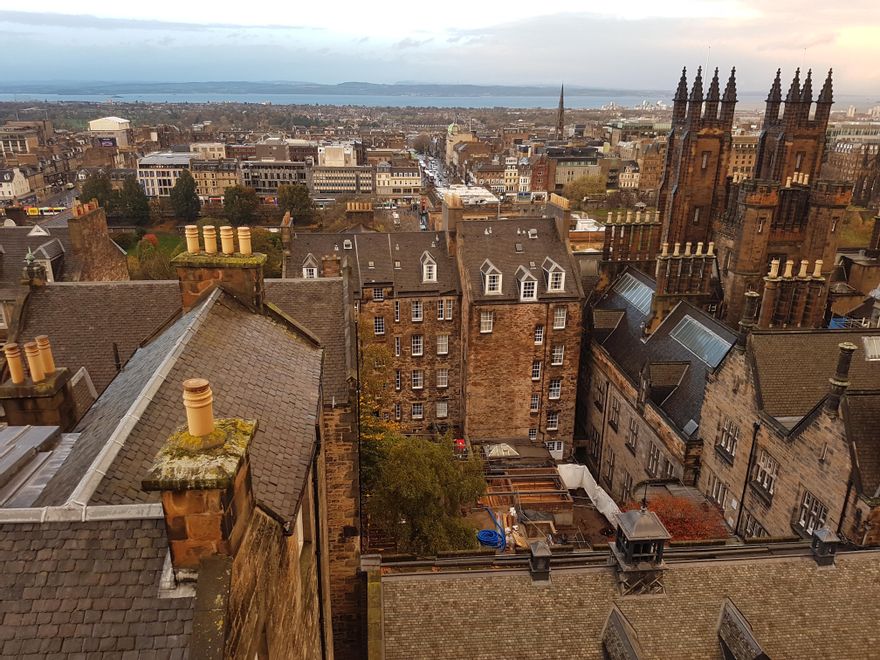 Vistas desde la torre de la Cámara Obscura.