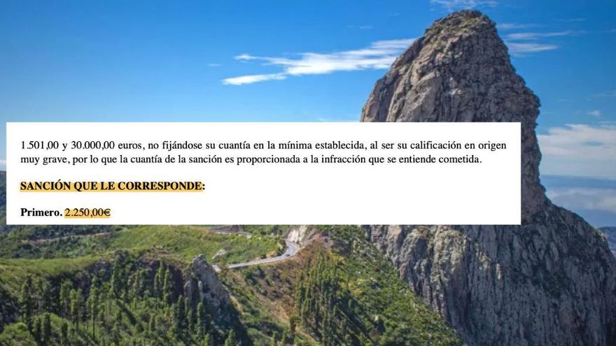 Multa de 2.250 euros por usar su apartamento en La Gomera como segunda residencia y no destinarlo al turismo