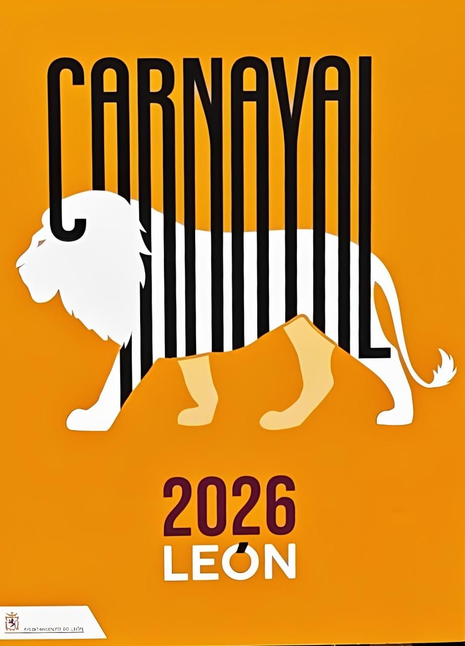 El cartel ganador del Carnaval 2026 de León, titulado 'Hoy soy cebra', es obra de Héctor Pisa.