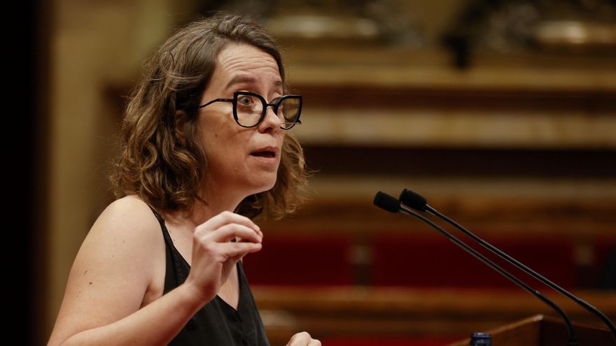 La diputada de la CUP, Eulalia Reguant, en una imagen de archivo. EFE/Quique García