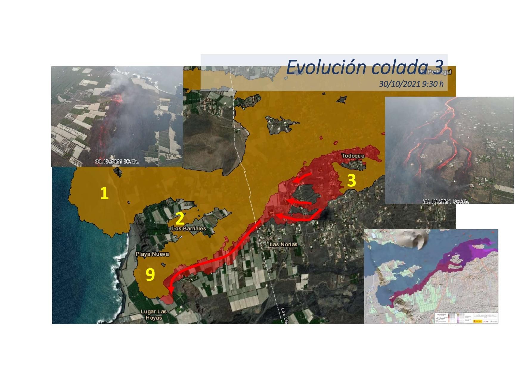 Evolución de la colada 3.