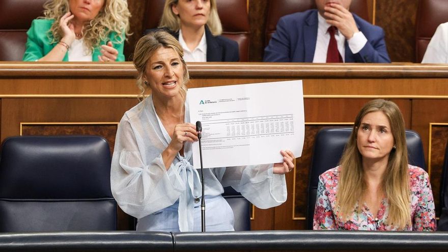 La vicepresidenta segunda y ministra de Trabajo, Yolanda Díaz, este miércoles