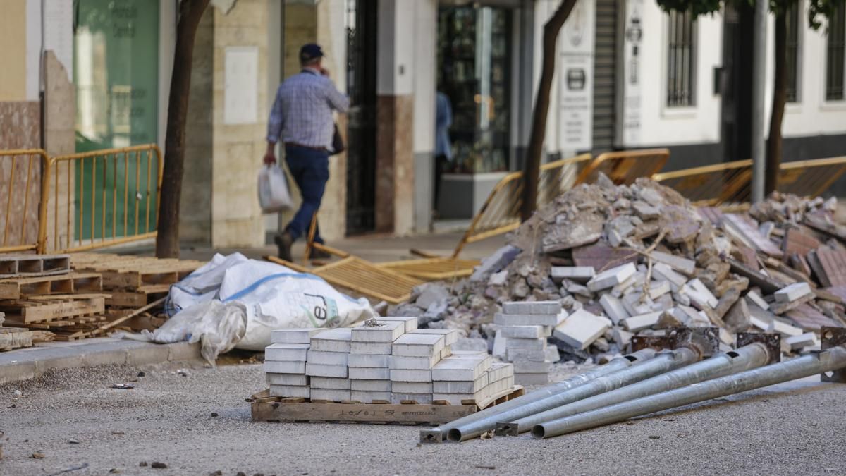 Materiales de obra que están siendo robados