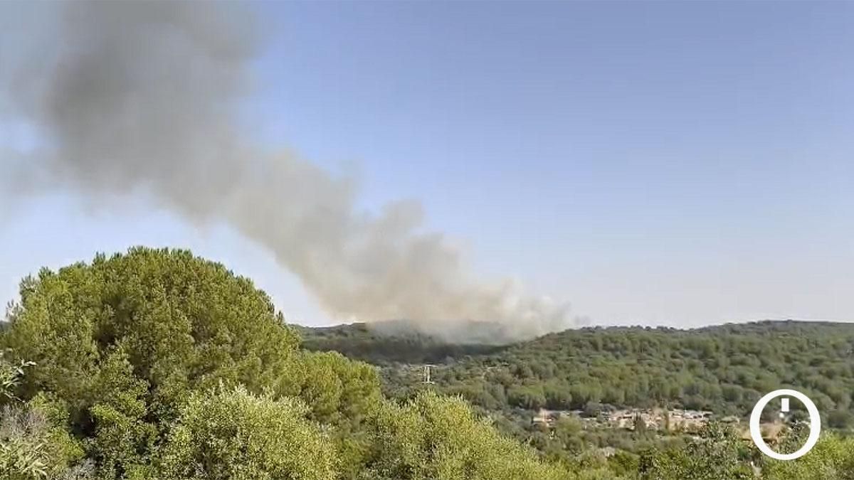 Incendio forestal en la Sierra de Córdoba