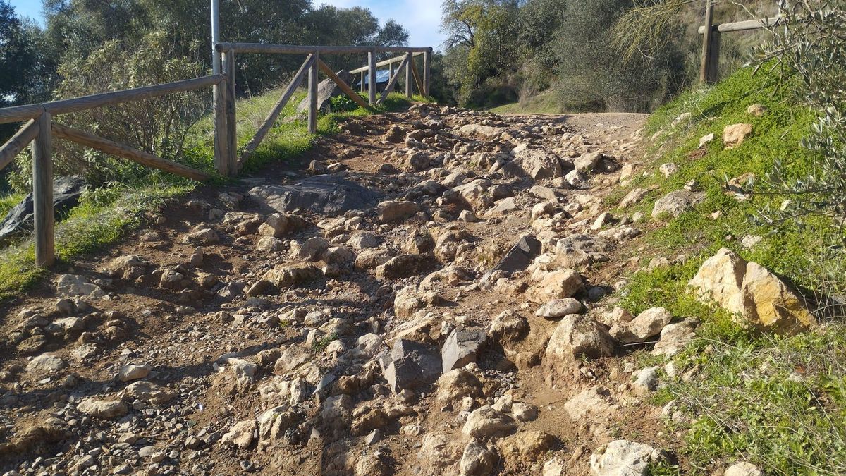 Un tramo en la Cuesta del Reventón.