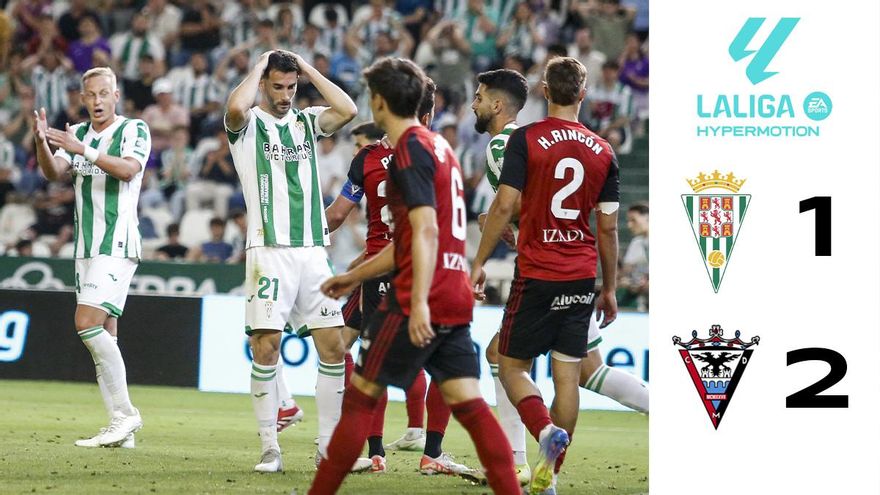 Un Córdoba CF con más corazón que cabeza cae ante un CD Mirandés letal a la contra