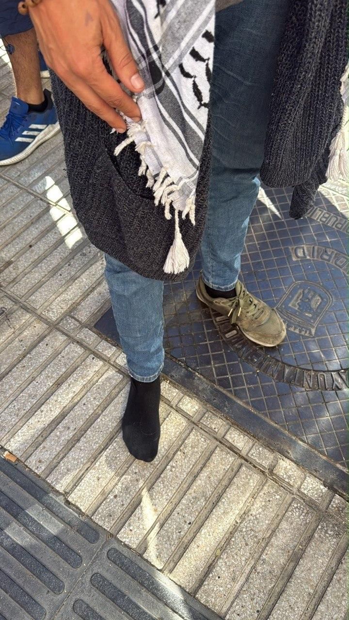 Así acabaron algunos de los participantes de la protesta frente a la casa de Maricarmen.