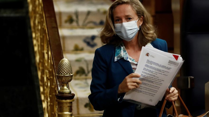 La vicepresidenta económica, Nadia Calviño. EFE/Mariscal/Archivo