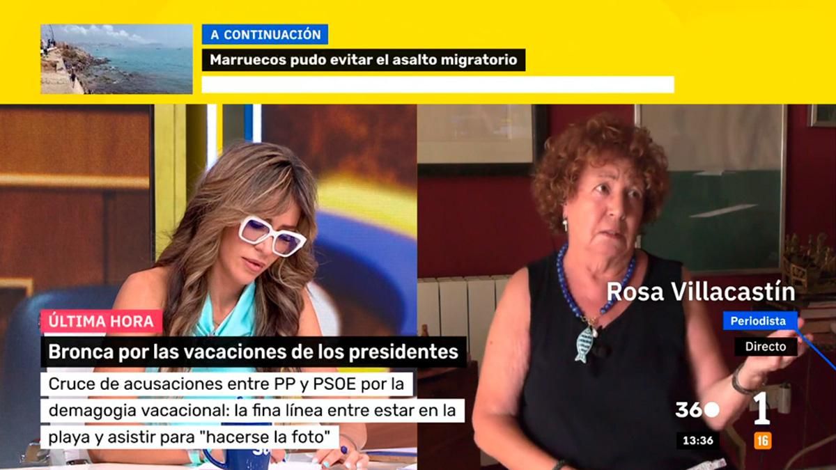Rosa Villacastín frena a una colaboradora de RTVE por "tergiversar" sus palabras: "Muchas gafas, pero de ver… poco"